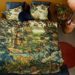 Bedding House King Green Idyllic  Cotton Quilt Cover Set