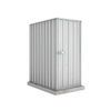 Absco Sheds 0.78 x 1.52 x 1.8m Zincalume Basic Single Door Garden Shed