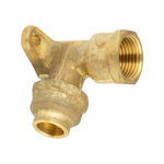 Brasshards 15FI x 15FL Brass Flared Compression Elbow