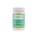Crafted 300ml White Pearlescent Project Paint