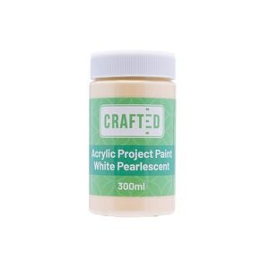 Crafted 300ml White Pearlescent Project Paint