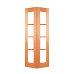 Woodcraft 2040 x 820 x 35mm Internal Bifold Door 4Lite Clear Safety Glass