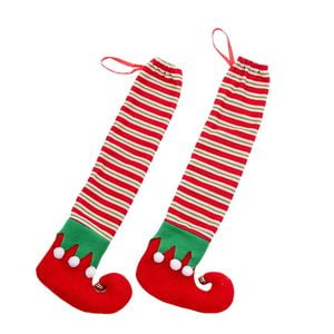 Catzon 2Pcs Christmas Chair Feet Cover
