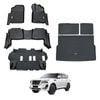 AUSGO Floor Mats & Boot Liner Set for Nissan Patrol Y62 2012-Onwards Car Floor Liners Cargo Mat