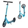VEVOR Kick Scooter Blue Black 2 Wheels with Adjustable Handlebar Wide Anti-Slip Deck for Kids Ages 8+