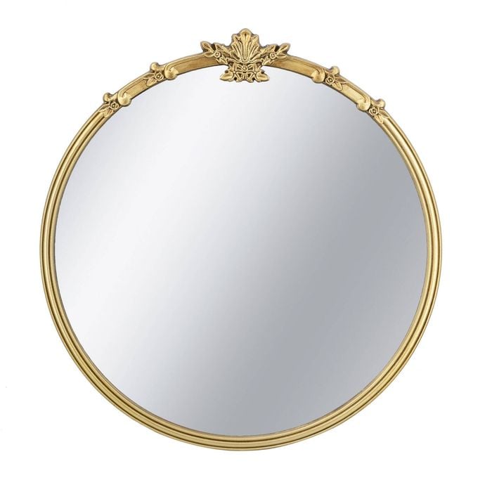 Gerogian Gold Round Mirror