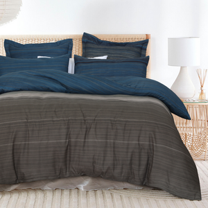 Single Bed Quilt Cover Set with European Pillowcase - Stripes