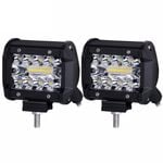 4 Inch LED Work Cube Light Bar Pods Fog Lamp Pickup Driving SUV UTV 4WD Offroad
