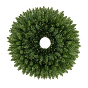Costway Set of 6 Christmas Wreath Greenery Xmas Decoration Stack Nestled 76/61/51/46/41/36cm Gift-Green