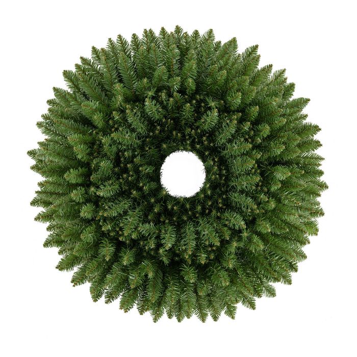 Costway Set of 6 Christmas Wreath Greenery Xmas Decoration Stack Nestled 76/61/51/46/41/36cm Gift-Green