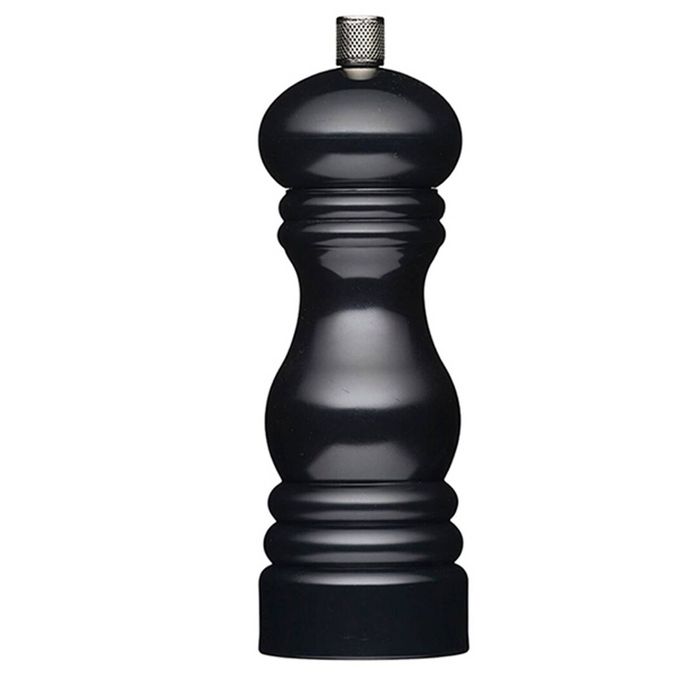 Mastercraft 17cm Classic Capstan Salt / Pepper Mill Kitchen Spice Grinder Black