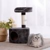 Charlie's Lite Cat Tree With Round House Charcoal