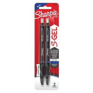 Sharpie S-GEL Retractable Pen Medium 0.7mm (2pk) (Blue)