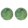 2PK LVD Aquamarine Porcelain 20cm Snack/Dessert Plate Dish Round