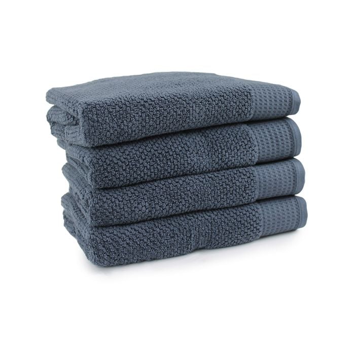 4pc Onkaparinga 69x140cm Avalon Bath Towel 550GSM Midnight