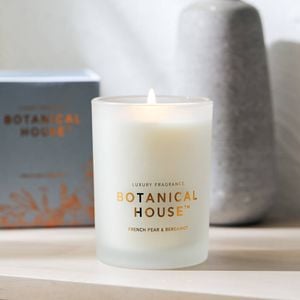 Candle French Pear & Bergamot 11.3x8.6x8.6cm Botanical House
