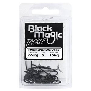 Black Magic Twin Spin Ball Bearing Fishing Swivel 15kg (65kg Breaking Strain)