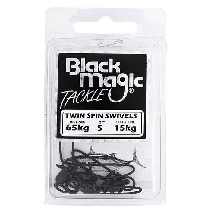 Black Magic Twin Spin Ball Bearing Fishing Swivel 15kg (65kg Breaking Strain)