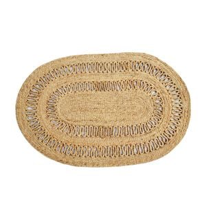 Natural Jute Rug-Kerla 1138-Natural-60x90cm
