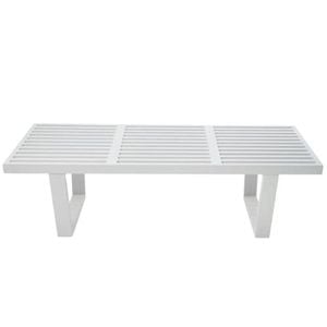 Sd House George Nelson Replica Platform Bench 152cm -  Off White