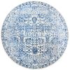 Sense 256 Blue 240x240cm Round - Large Pet Friendly Power Loomed Rug