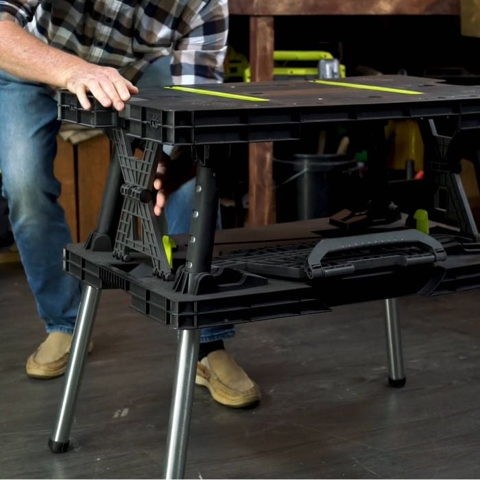Ryobi Folding Table with Two Clamps - Bunnings Australia