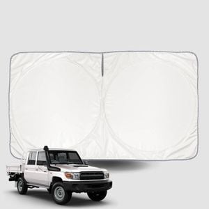 Windscreen Sun Shade for Toyota LandCruiser 70 Double Cab 2014-Current Universal Fit Window Visor UV Block
