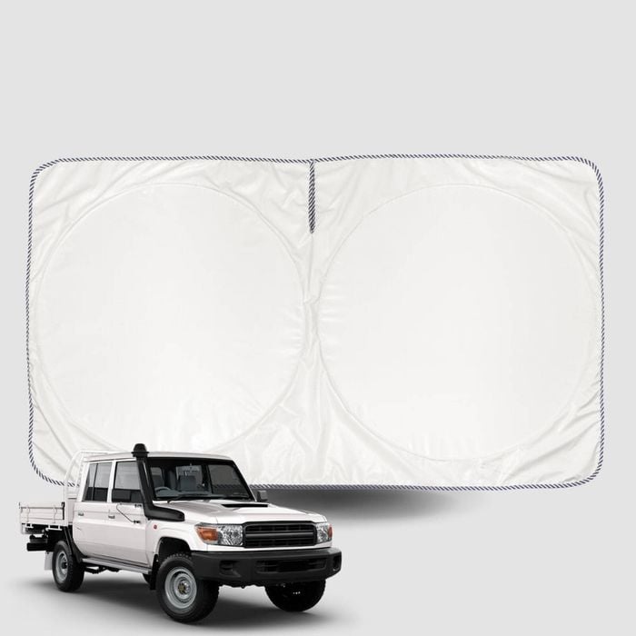Windscreen Sun Shade for Toyota LandCruiser 70 Double Cab 2014-Current Universal Fit Window Visor UV Block