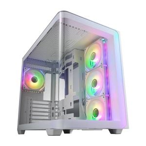 FSP M580-WA: Stylish ATX Mid-Tower with Curved Glass & Cooling