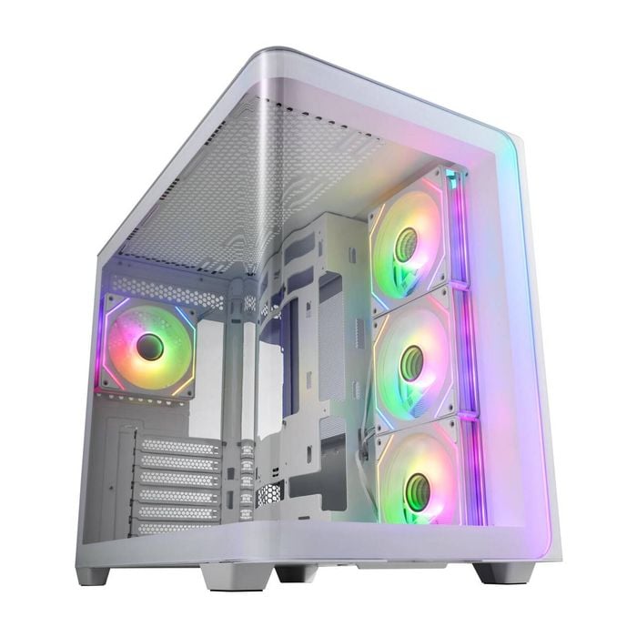 FSP M580-WA: Stylish ATX Mid-Tower with Curved Glass & Cooling