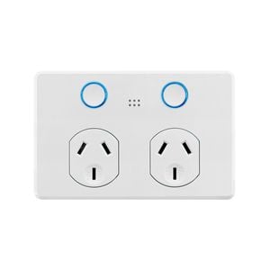 DETA White Grid Connect Smart Double Touch Power Point