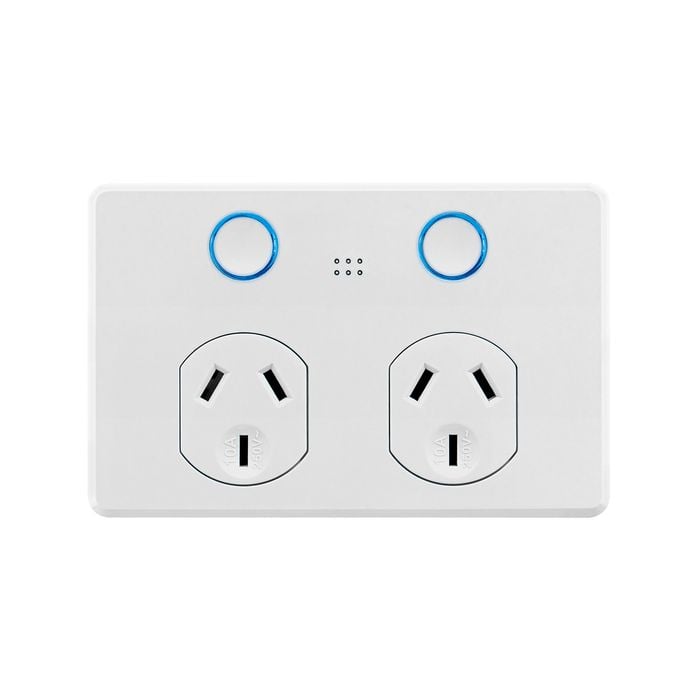 DETA White Grid Connect Smart Double Touch Power Point