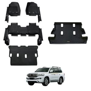 AUSGO 7D Injection Floor Mats & Boot Liner Set For Toyota LandCruiser 200 Series LC200 Altitude / VX / Sahara 2012-2021