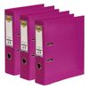 3x Marbig Pe Lever Arch File Folder A4 Document Filing Organiser Holder Pink