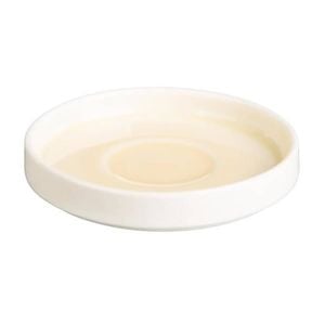 Olympia Saucers Fondant Lemon 115mm 6 Pack Porcelain Restaurant Tableware