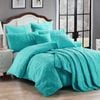 Georges Fine Linens Marguerite Quilt Cover Set Peacock Blue - Double