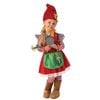 Garden Gnome Girl Kids Halloween Costume with Dress Hat Leggings, Medium
