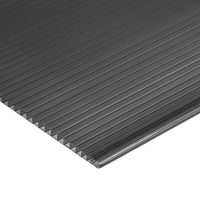 Sunlite 8 1.2 x 0.61m Solar Grey Twinwall Polycarbonate Sheet - 1200mm