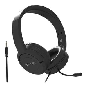 Verbatim Over-the-head Stereo Noise Cancelling Headset - Black [66706]
