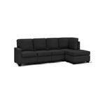 5 Seater Sofa Modular Set Dark Grey