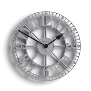Newgate Warehouse Wall Clock-clockwork Grey