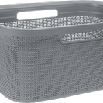 Ezy Storage 50L Mode Laundry Basket - Grey 