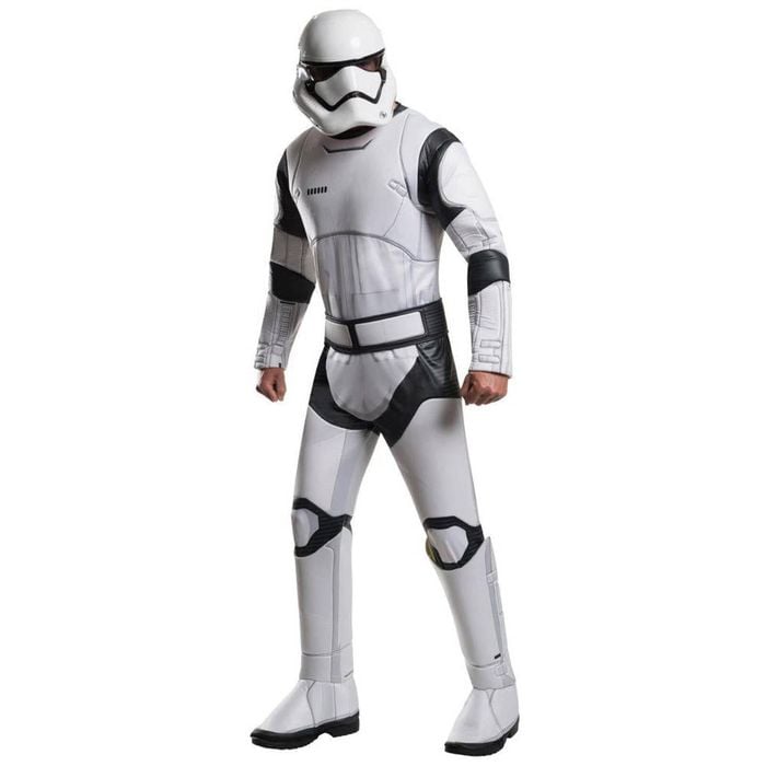 Stormtrooper Deluxe Halloween Costume for Adults Padded Jumpsuit with Mask Belt, Extra large