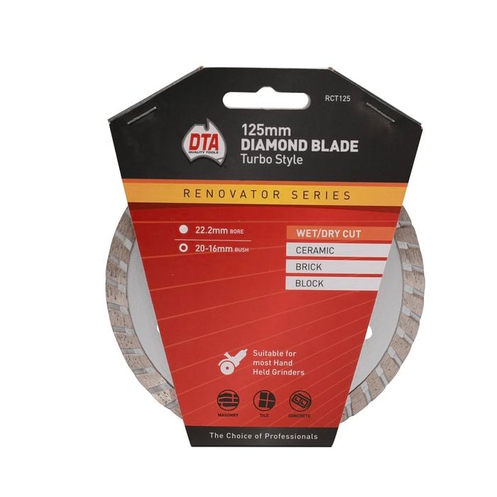 DTA 125mm Renovator Series Turbo Diamond Blade