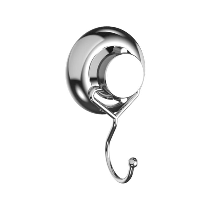 Naleon Chrome Suction Works Single Hook