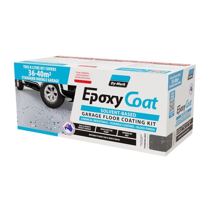 Dy-Mark 8L Titanium Grey Epoxy Coat Garage Floor Kit