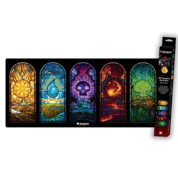 Magic the Gathering Stained Glass XXL Mouse Pad Gaming Mat Accessory