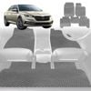 6D Diamond Car Floor Mats for Skoda Octavia 2013-2020-Full Set-Grey-Outback GT