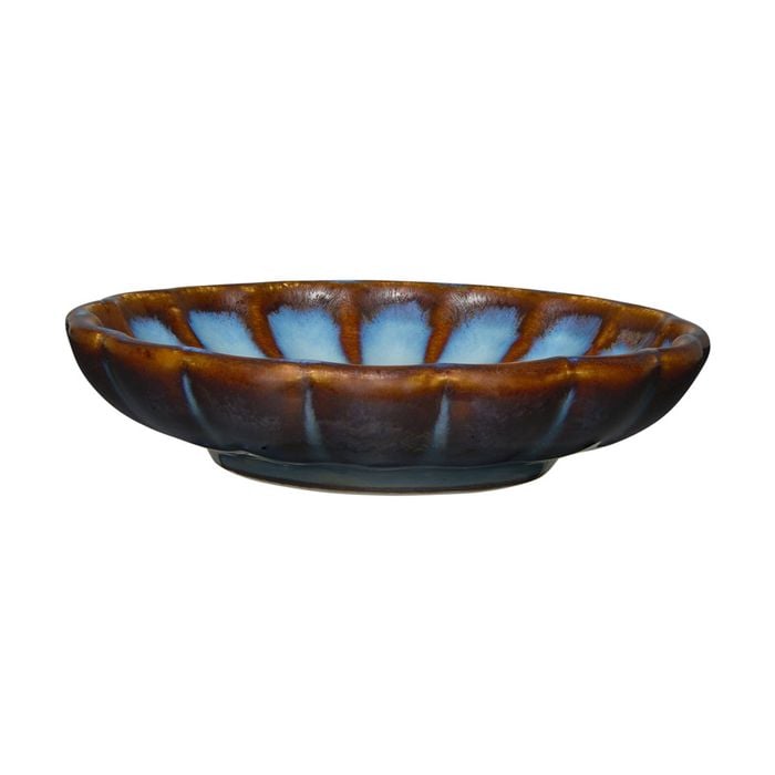 Casa Domani 8.5x2 cm Solare Calssic Durable Porcelain Stoneware Dish - Azure
