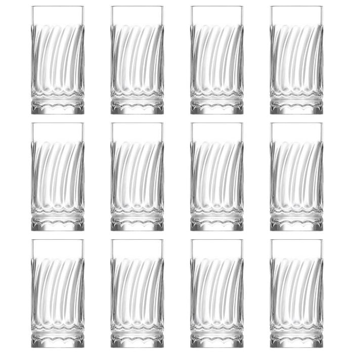 LAV Wave Highball Glasses - 390ml - Pack of 12